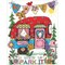 Imaginating Counted Cross Stitch Kit 6.75"X8.75"-Happy Camper